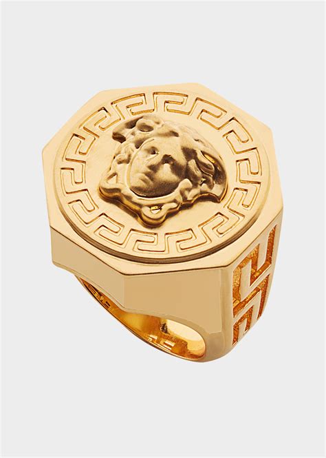 chevaliere homme versace or|Bijoux et joaillerie homme Versace .